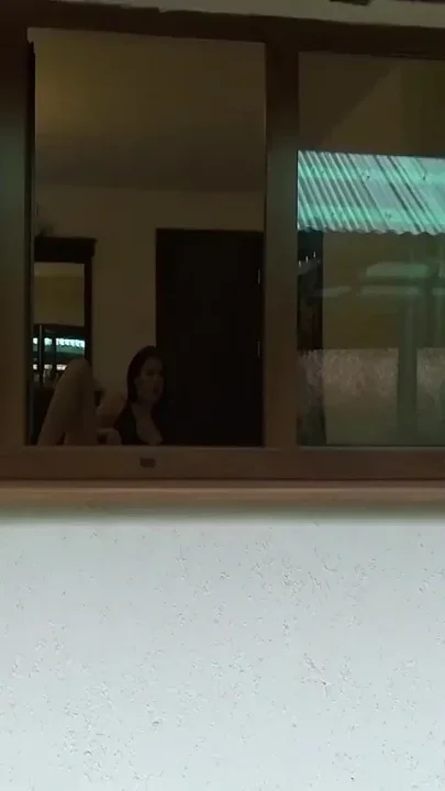 Peeking My Sexy Neighbor on the Window