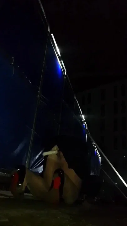 I sneaked into a construction site in my own school on a rainy night teased my