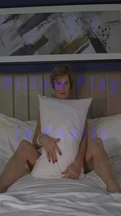 Hot MILFs Sexy Tease and Pillow Play