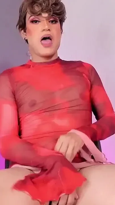 Cute Sissy Femboy Twink Touches Inviting Your Tongue