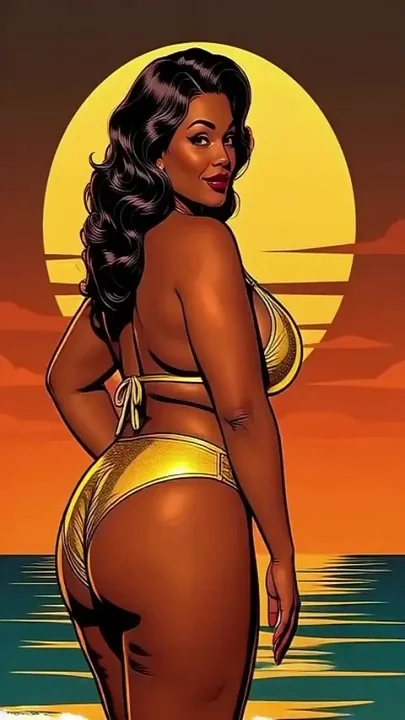 Bold Black Woman Animated to Tease