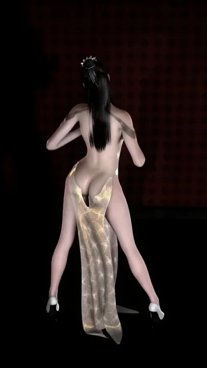 3D Horny Slut Asian Whore Have Her First Time Group Sex with BBC