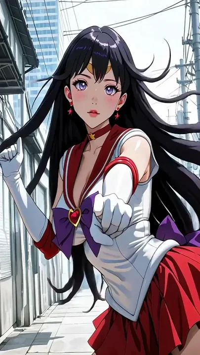 Sailor Mars Fire Kiss of Desire parody - Ai-generated