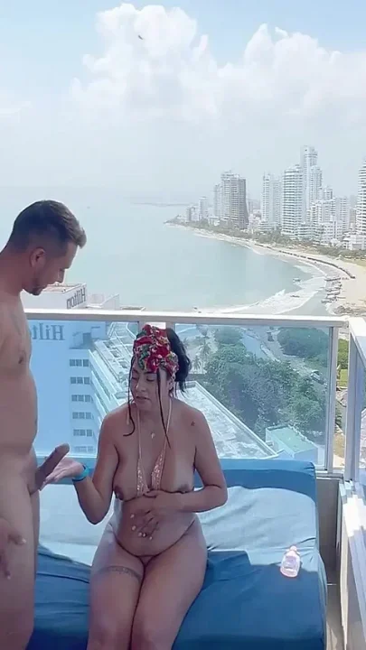 Sex in the Alutas with a View of the Sea with a Very Pregnant Woman