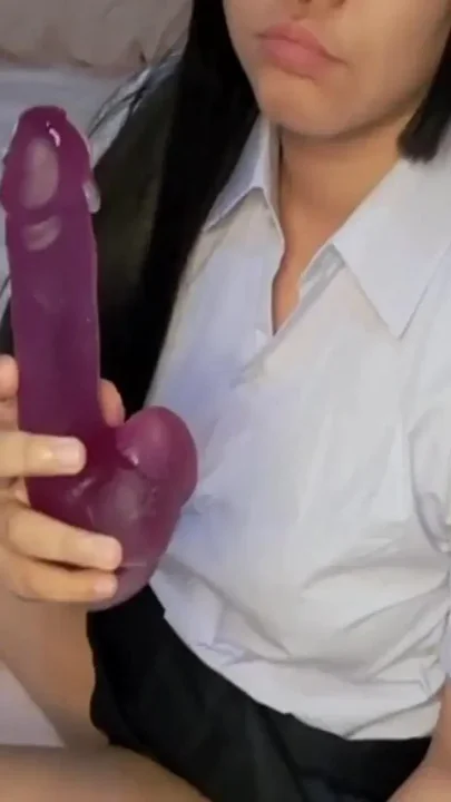 Let Your Girlfriend Help You Put a Dildo in Pussy