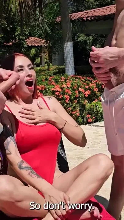 MILF lets her stepsons double penetrate her outdoors - Andrea Castro Raul Bud &