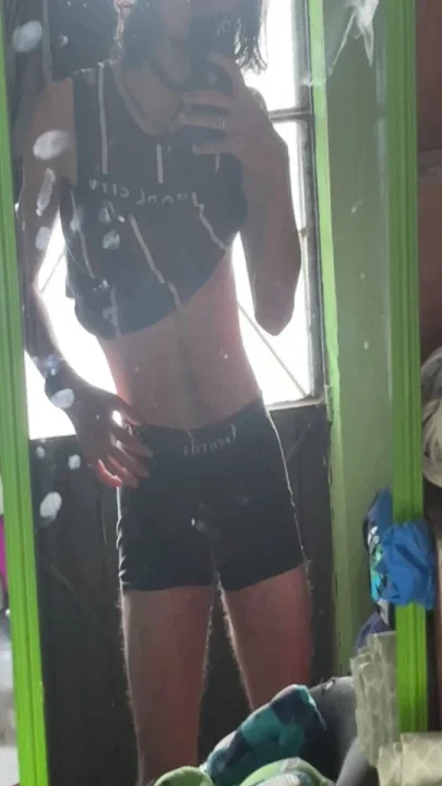 POV My new boxers are coming but I forgot to clean the mirror
