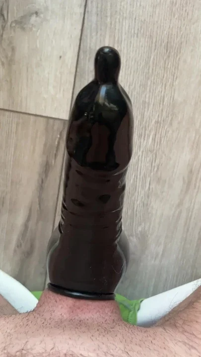 Black latex cocksheath