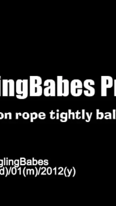 Steffi Dangling on Rope Tightly Ballgagged