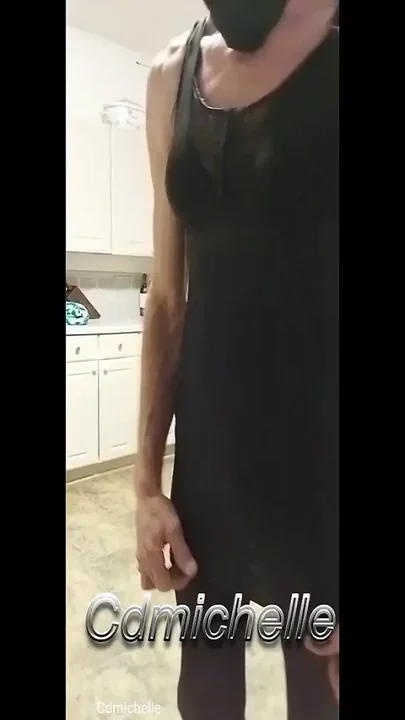 Cdmichelle Home Alone Walking Around the Kitchen Making Food Crossdresser Hungry