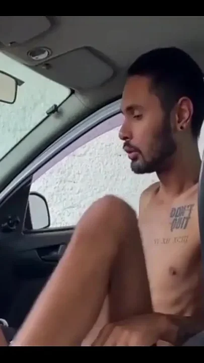 Cumming in the Car Just as the Garbageman Passes by on the Street