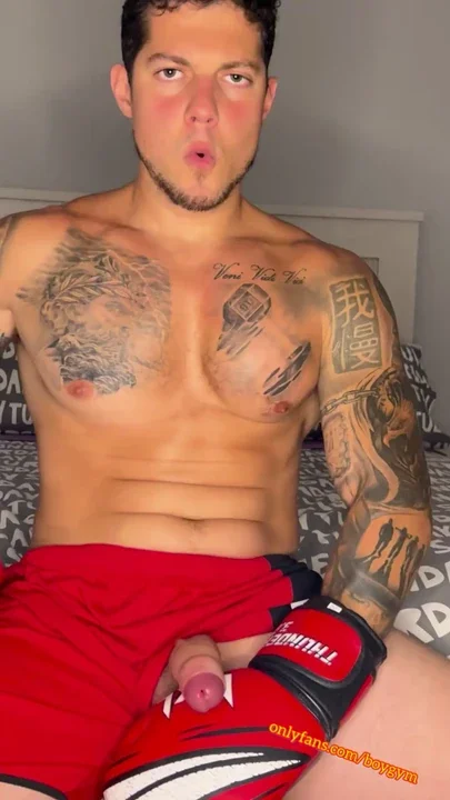 My COCK CUMS With Boxing Gloves