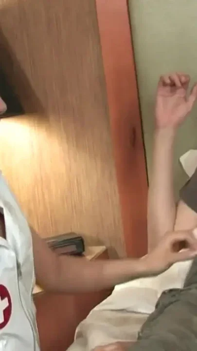 Naughty Blonde Nurse Sucks Hard Cock and Fingers Her Wet Pussy