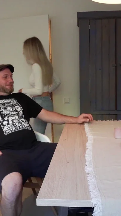 German Cuckold Husband Watch His Sexy Wife at No Condom Fuck with His Fat Cock Mate