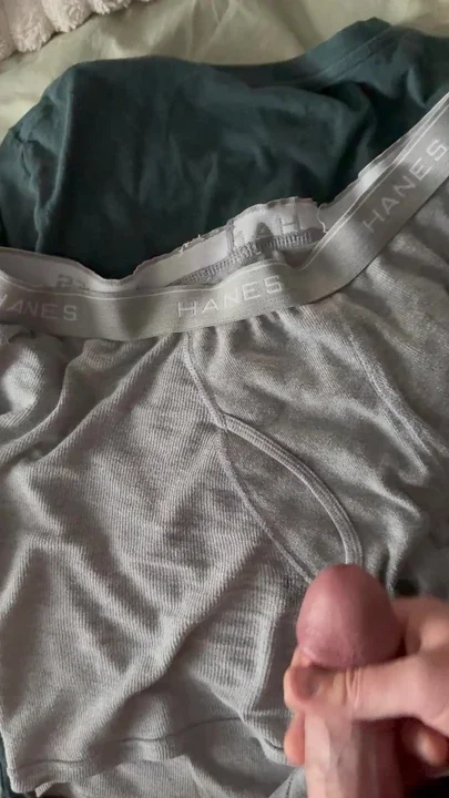 Cum on underwear 2