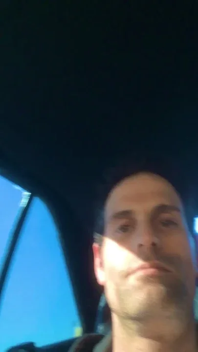 Playing with my dick in my Audi Cabriolet at the parking at beach part Two