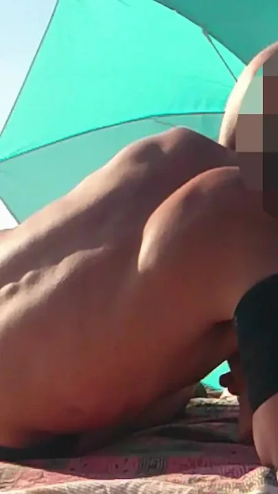 Flashing My Cock in Front of Everyone in the Beach and My Stepdaughter Helps Me