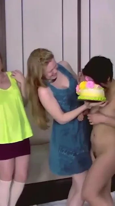 Happy Birthday is sung and the Strip Torange game begins Clip 3
