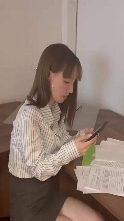Skinny Secretary Get Fucked on Her Desk Part1