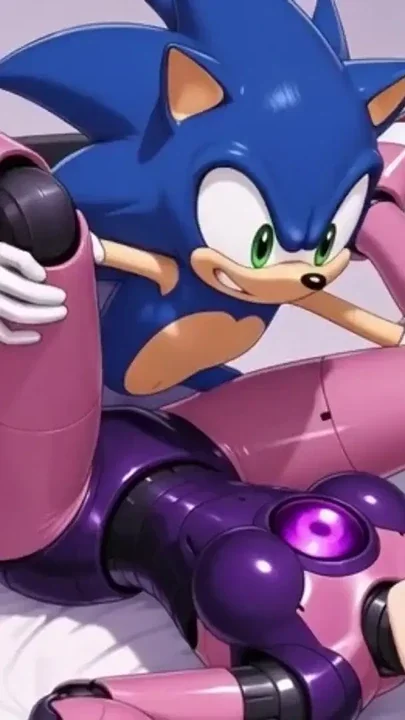 Speed and Future Adult Fantasy with Sonic-Inspired Girls and Robots Clip 1