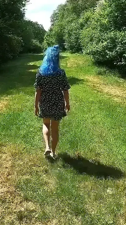 Teasing My Femdom Slave in the Woods