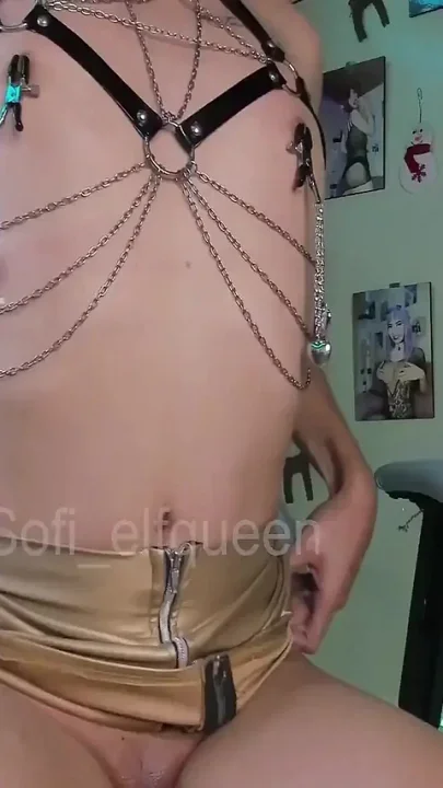 Cute Elf Making a Transformation From Girl to Boy and Cuming