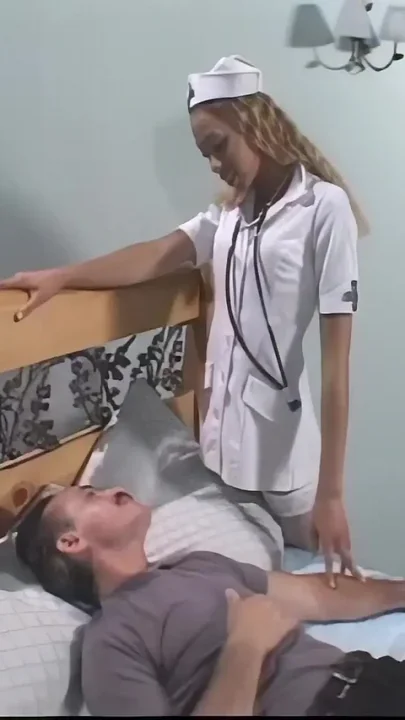 Asian Nurse Eats the Big Hard Cock of a Mature Patient