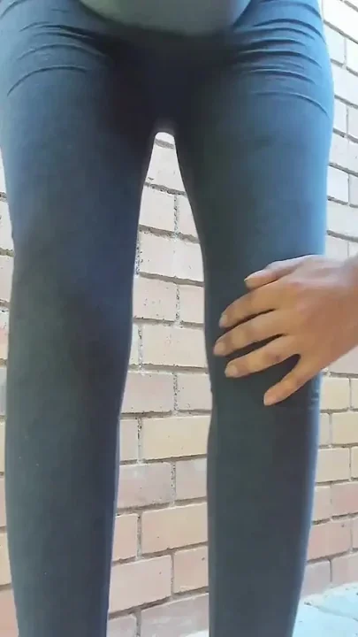 Another Risky big-booty outdoor play