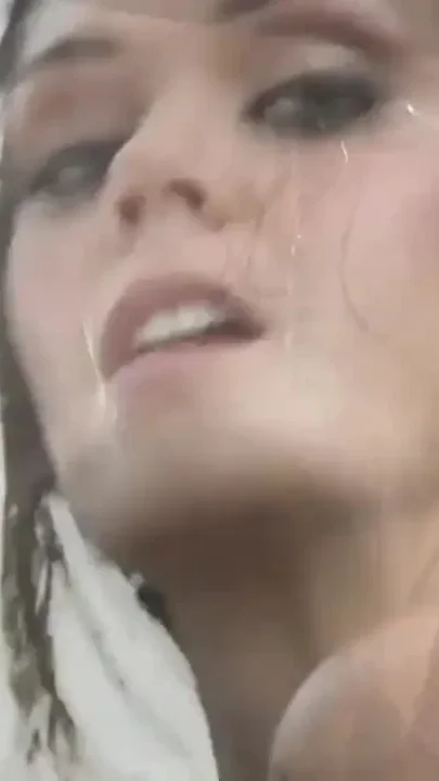Sexy slut with huge boobs washes car and gets fucked