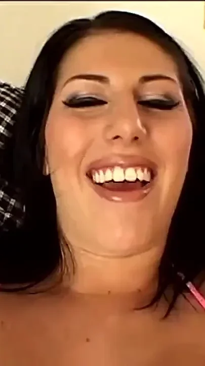 Beautiful Slut with Big Tits Swallows All the Cum of Two Big Cocks