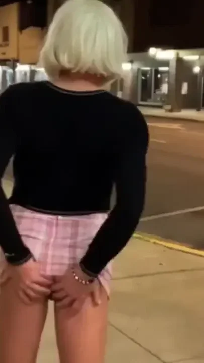 Amazing hot slut sissy short skirt panties