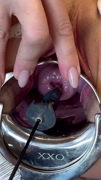 Stretching My Cervix with Small Stallion Dildo