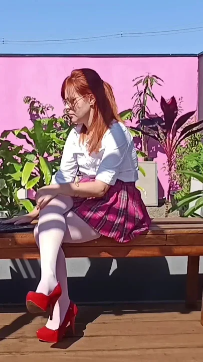 Fucking the Innocent Redhead in the Garden