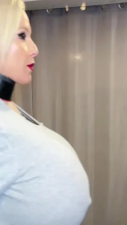 Quick breast expansion at the gym My zipper can't hold it