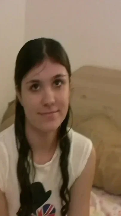 Cute amateur teen does what he says
