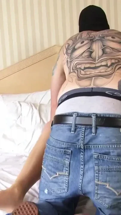 Inked babe with perfect natural body gets her pussy slam