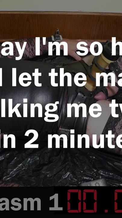 Crossdresser Milked Dry 2 Times in 2 Minutes