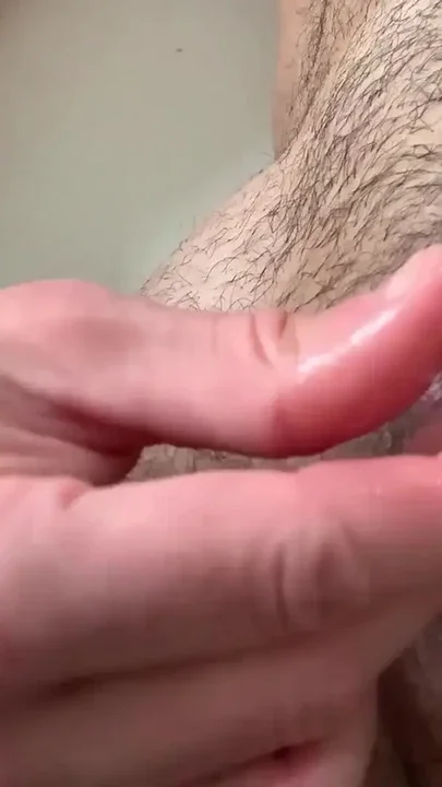 Hairy ftm masturbates his huge trans man penis Clip 2