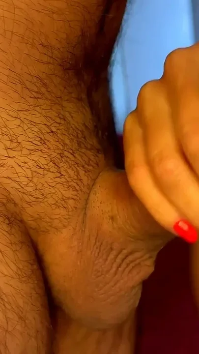 Handjob and Blowjob with Cum on Tongue and in Mouth