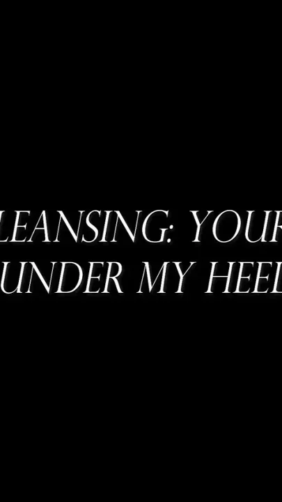 Genetic Cleansing Your Line Ends Under My Heel