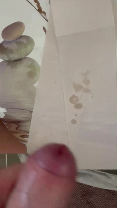 Cum on toilet