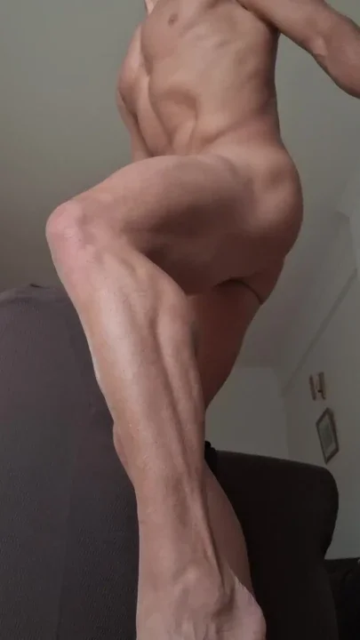 Masturbating my Big cock cock at the window - Hard and strong