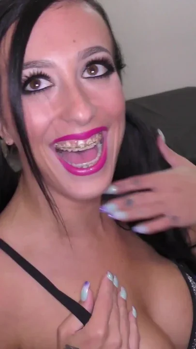 Dark Haired Beauty Gets Her Entire Body Covered in Cum