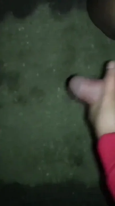 So Horny That I Cum Almost Immediately Just with Semi Hard Cock Backyard