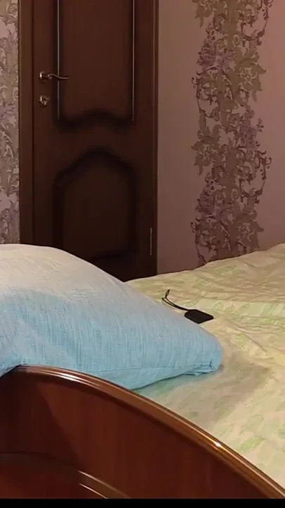 A mature governess masturbates with a big dildo on the master's bed Cream Pie