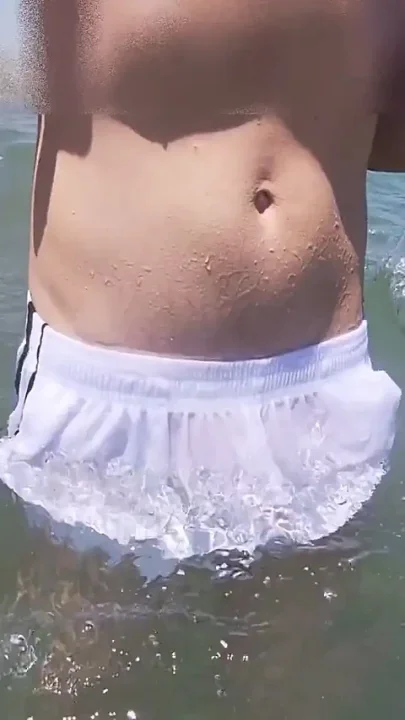 People on the Beach Freak Out When I Get Wet in Shorts