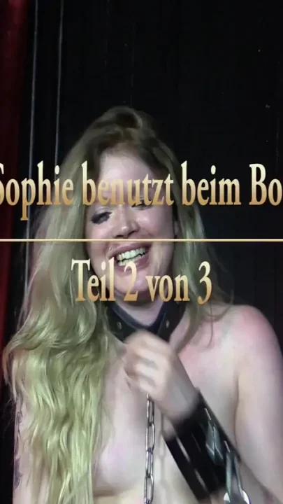 Student Sophie used the hard bondage fuck - Part 2