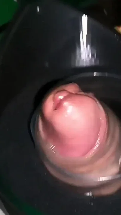 A jerk-off robot tests the stamina of a large penis Clip 1