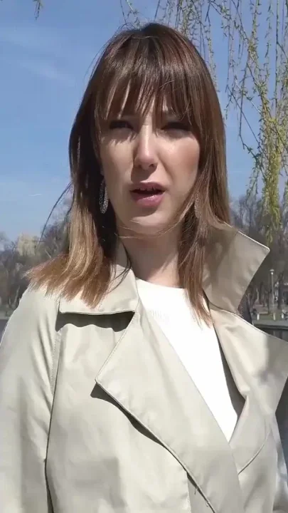 Floppy tits teen Kristin talk to rough anal sex at street casting