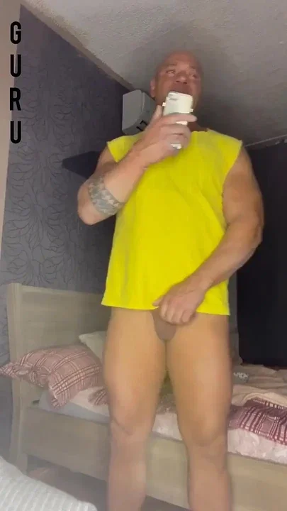 Mr Guru Solo Bodybuilder Friend Jerk off